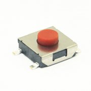 Display key switch 6.2*6.2 four-pin patch red button