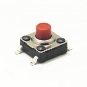 Waterproof switch 6*6*5mm SMD patch foot red handle
